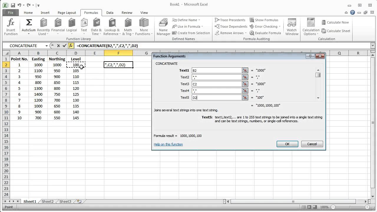 Import Excel Points Into Autocad